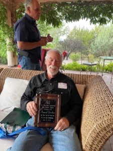 Howard with plaque